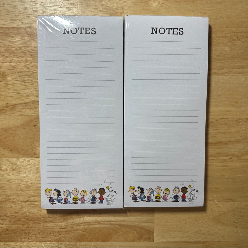 Peanuts Notepads NWT